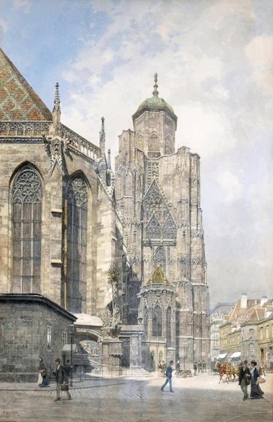 А cathedral square Wien