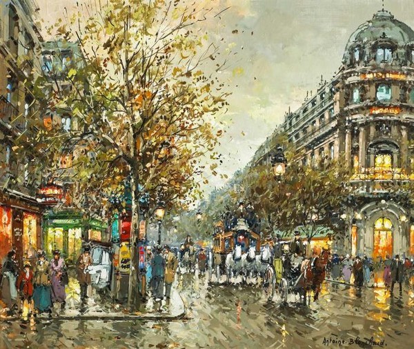 A Parisian street scene