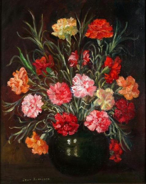 A Vase of Carnations
