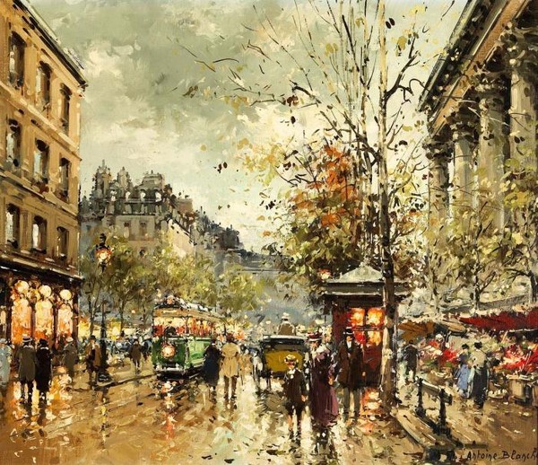 A view of the Place de la Madeleine