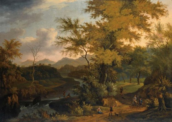 AN EXTENSIVE WOODED RIVER