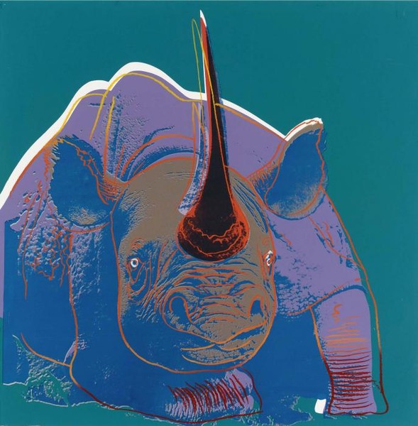 BLACK RHINOCEROS в бирюзово голубых тонах