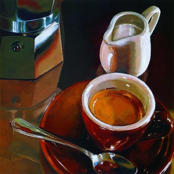 Чай, молоко в кафе Милана