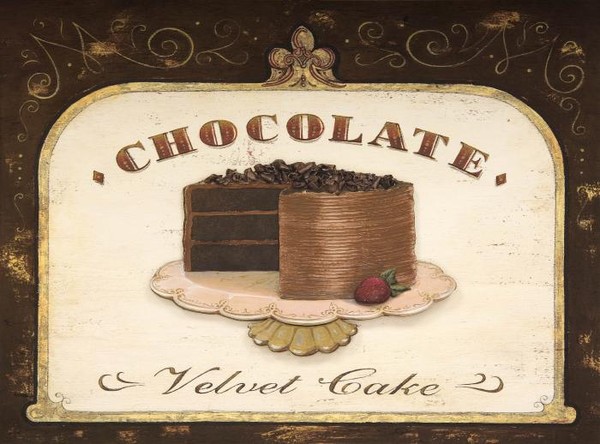 Chocolate velvet cake.