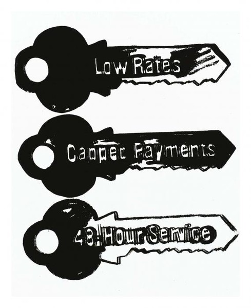 KEY SERVICE на белом фоне