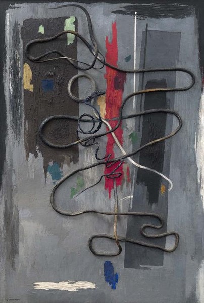 Коллаж серый