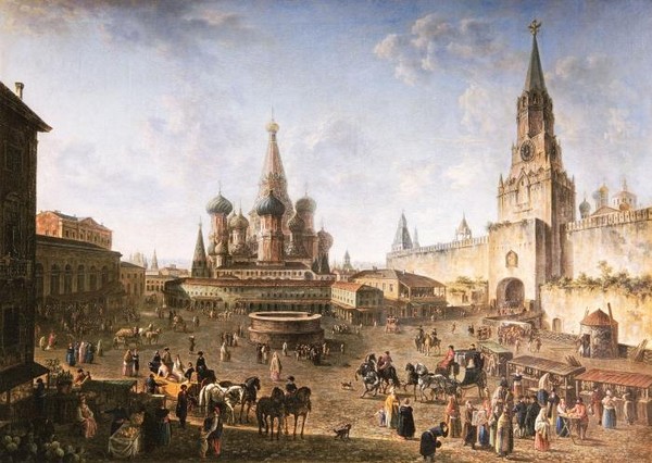Красная площадь в Москве.1801.