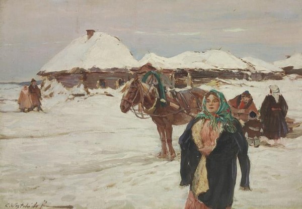 На фоне зимней жизни