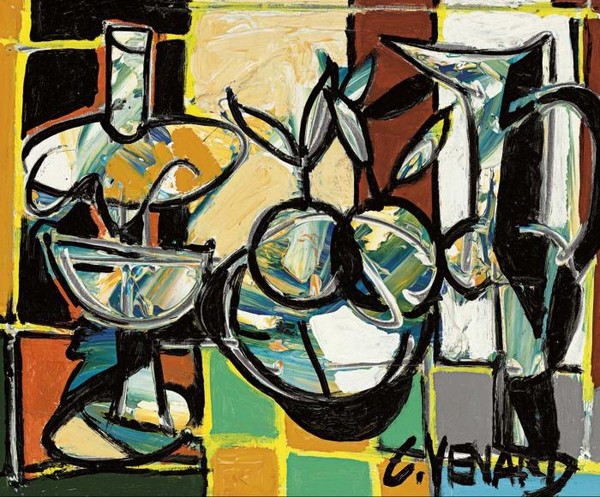 Nature morte avec le fruit et le pichet