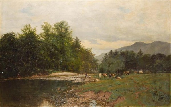 On the banks of the Devon Dollar