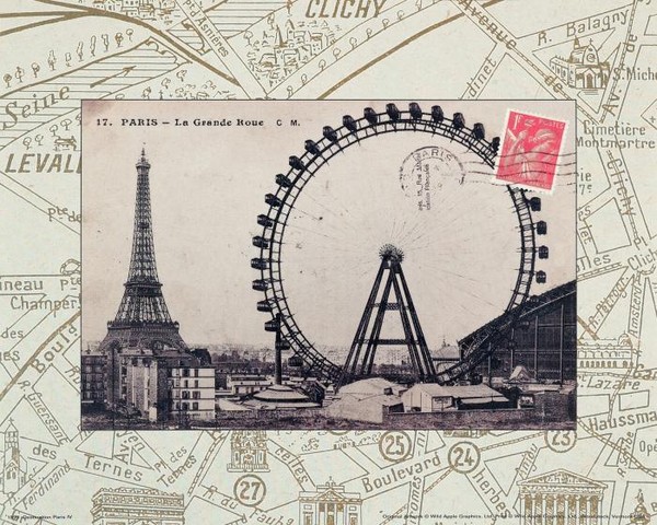 Париж старые фото 1, коллаж