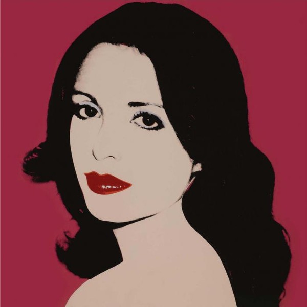 PORTRAIT OF LAURA DE COPPET портрет на бордовом фоне