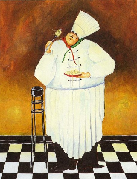 Повар тестирует спагети