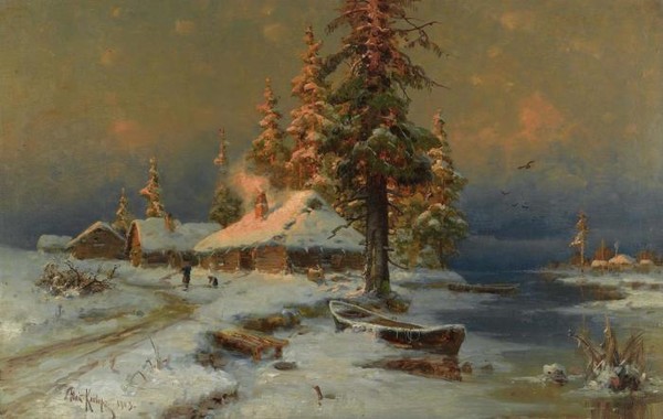 Раний вечер зимой