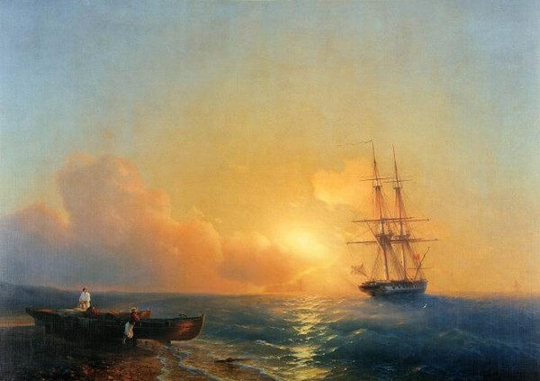 Рыбаки на берегу моря. 1852.