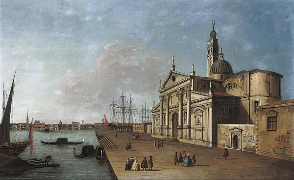 The Bacino Venice with San Giorgio Maggiore looking towards the Riva degli Schiavone