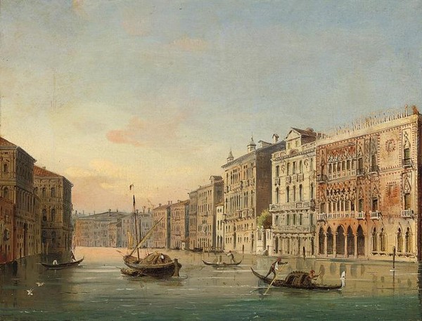 The Molo Venice with the Palazzo Ducale and the Piazzetta from the Bacino di San Marco and The Grand Canal