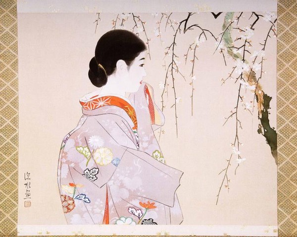 Цветение белой сливы(Хакубаи).