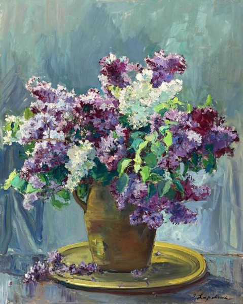 VASE OF LILACS