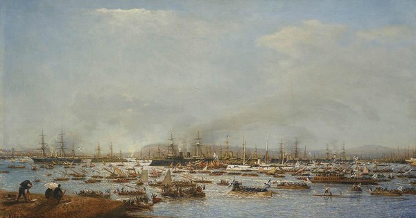 Вход Русского Флота в гавань Тулона