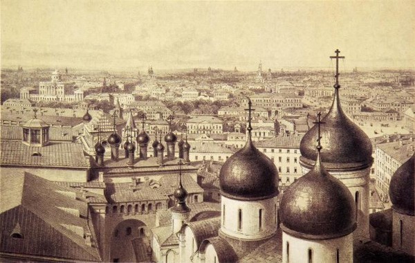 Вид Москвы и ее окрестностей.