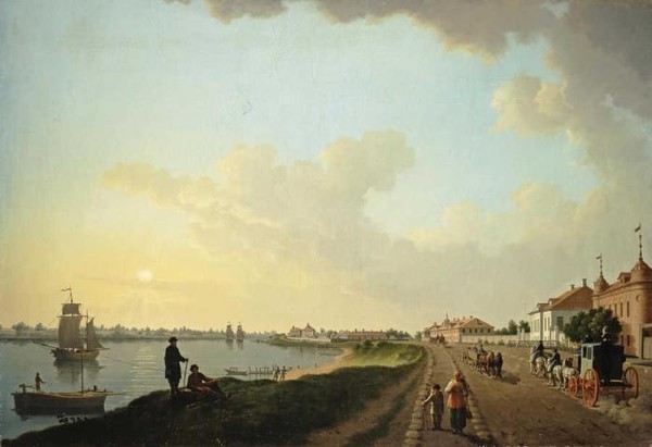 Вид окраины Петербурга у фарфорового завода