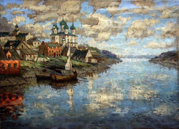 Вид с реки на старый город