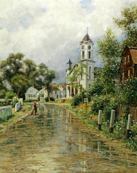 View of Old Mystic Connecticut