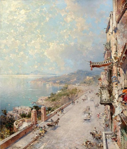 VIEW OF POSILIPO NEAR NAPLES