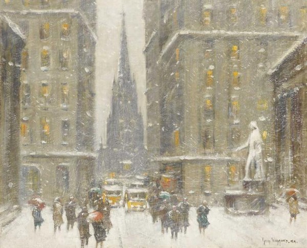WALL ST IN WINTER
