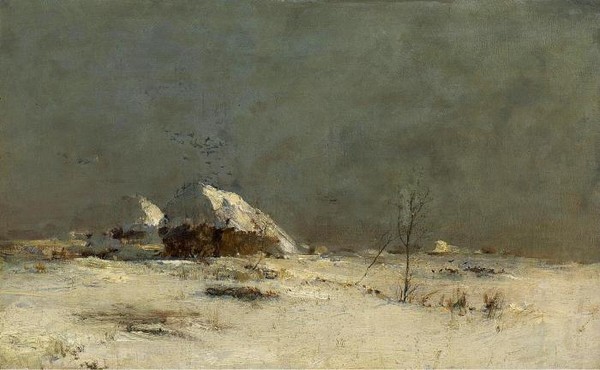 Зимний пейзаж с фермой вблизи Мартыновки