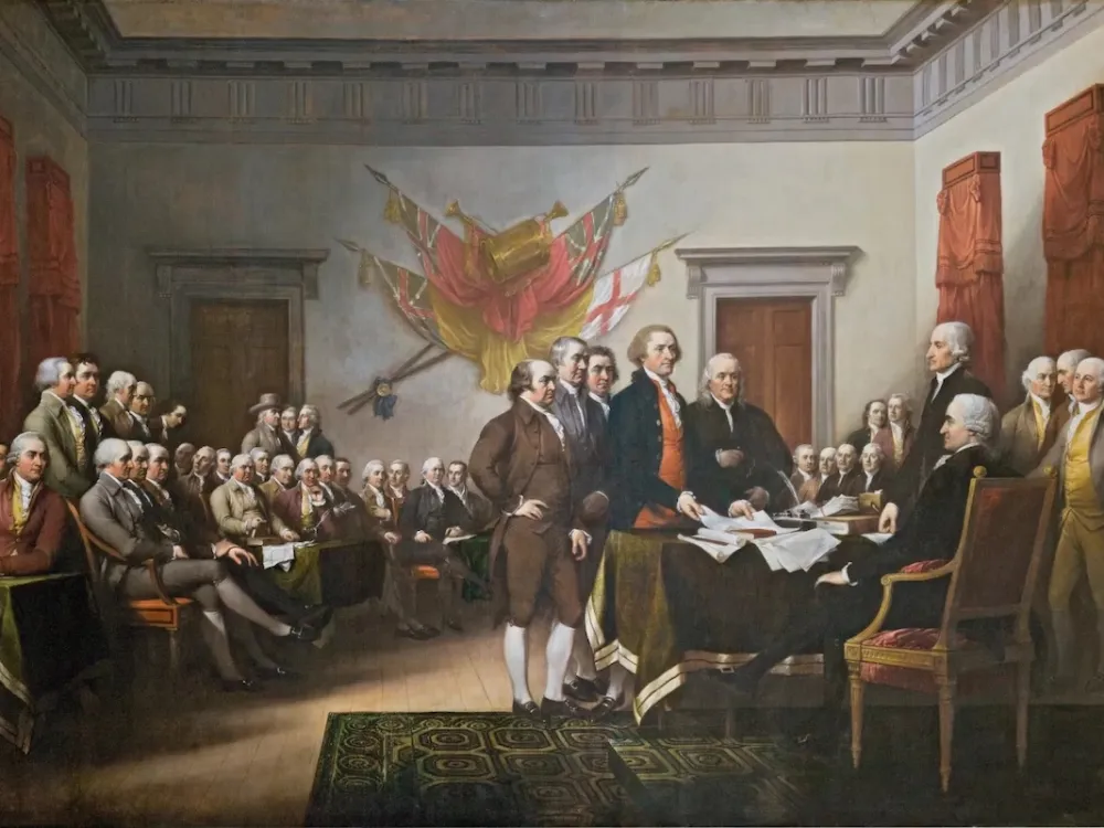 Картина Джона Трамбалла «Декларация независимости» появится на новых американских паспортах