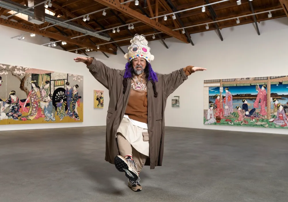 В новом Лос-анджелесском шоу Такаши Мураками показывает, что влияние распространяется в двух направлениях: