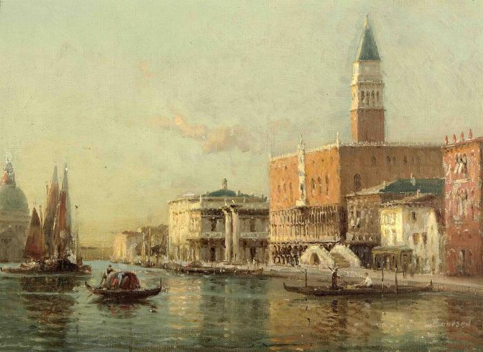 A view of the Molo and the Palazzo Ducale