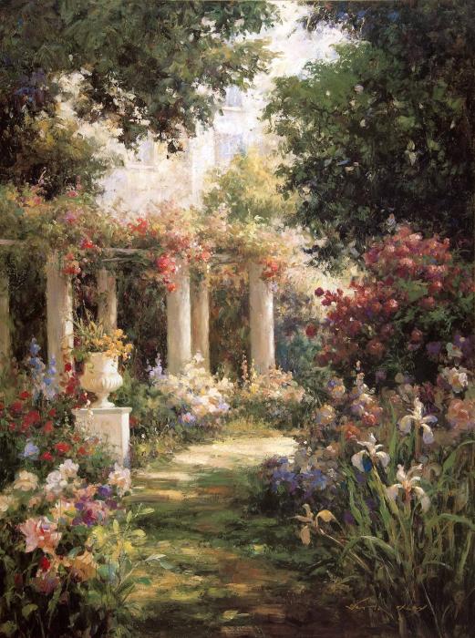 Ancient garden columns.