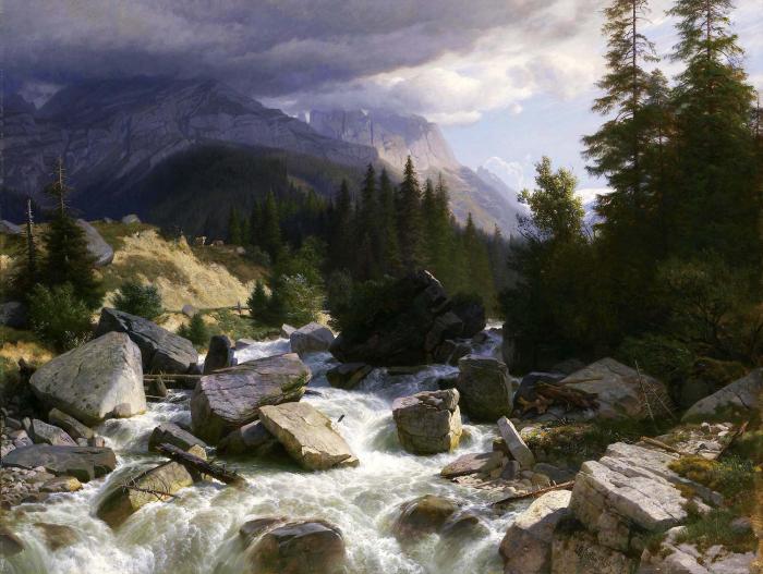 AUF DEM WEG NACH ROSENLAUI BERNER OBERLAND