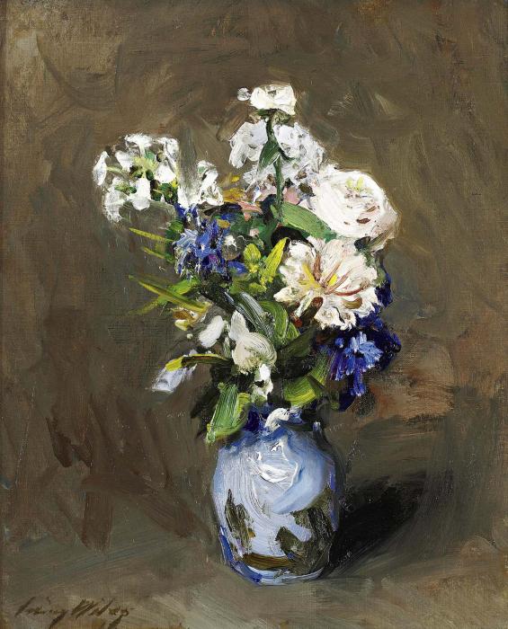 BOUQUET IN A BLUE VASE