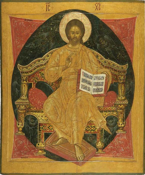 Christ Enthroned, Central Russia, 17th century