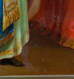 Фрагмент A Collectable Icon of St Nicholas and the Miracle of Myra-FEODOR BOGNEVSKY ST PETERSBURG