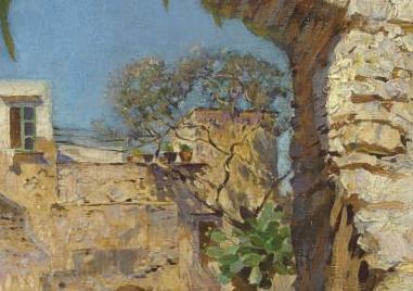 Фрагмент A donkey at the gate