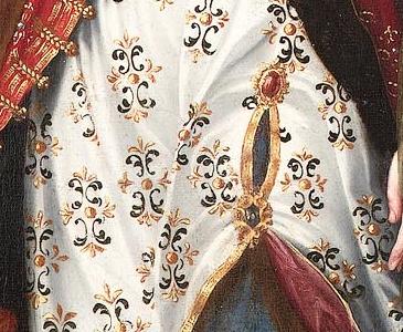 Фрагмент A female martyr saint bears inscription VITORIA