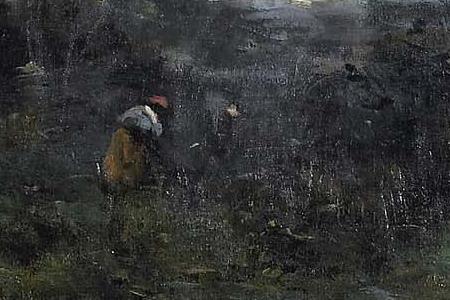 Фрагмент A Figure in a Wooded Landscape