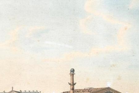 Фрагмент A HAND-COLOURED ENGRAVING OF ST. PETERSBURG