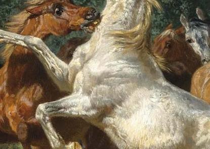 Фрагмент A HERD OF HORSES