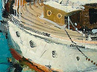 Фрагмент A marina on the Mediterranean