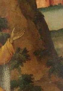 Фрагмент A monumental icon of Saint Elijah