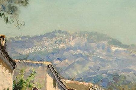 Фрагмент A Provencal landscape