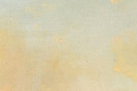 Фрагмент A RIVER LANDSCAPE WITH A WINDMILL SKATERS ON A FROZEN RIVER A PAIR