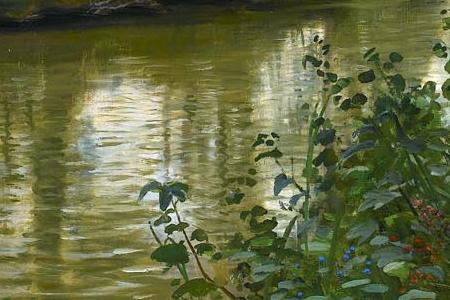 Фрагмент A river landscape