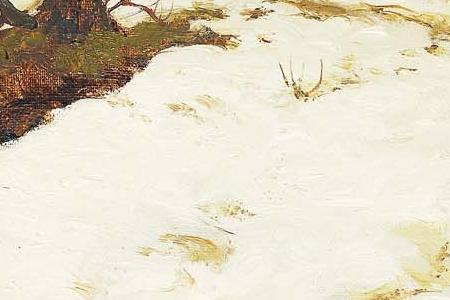 Фрагмент A Russian winter landscape